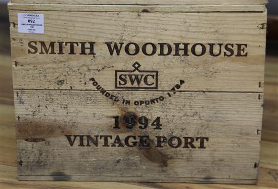 A case of twelve bottles of Smith Woodhouse 1994, owc.